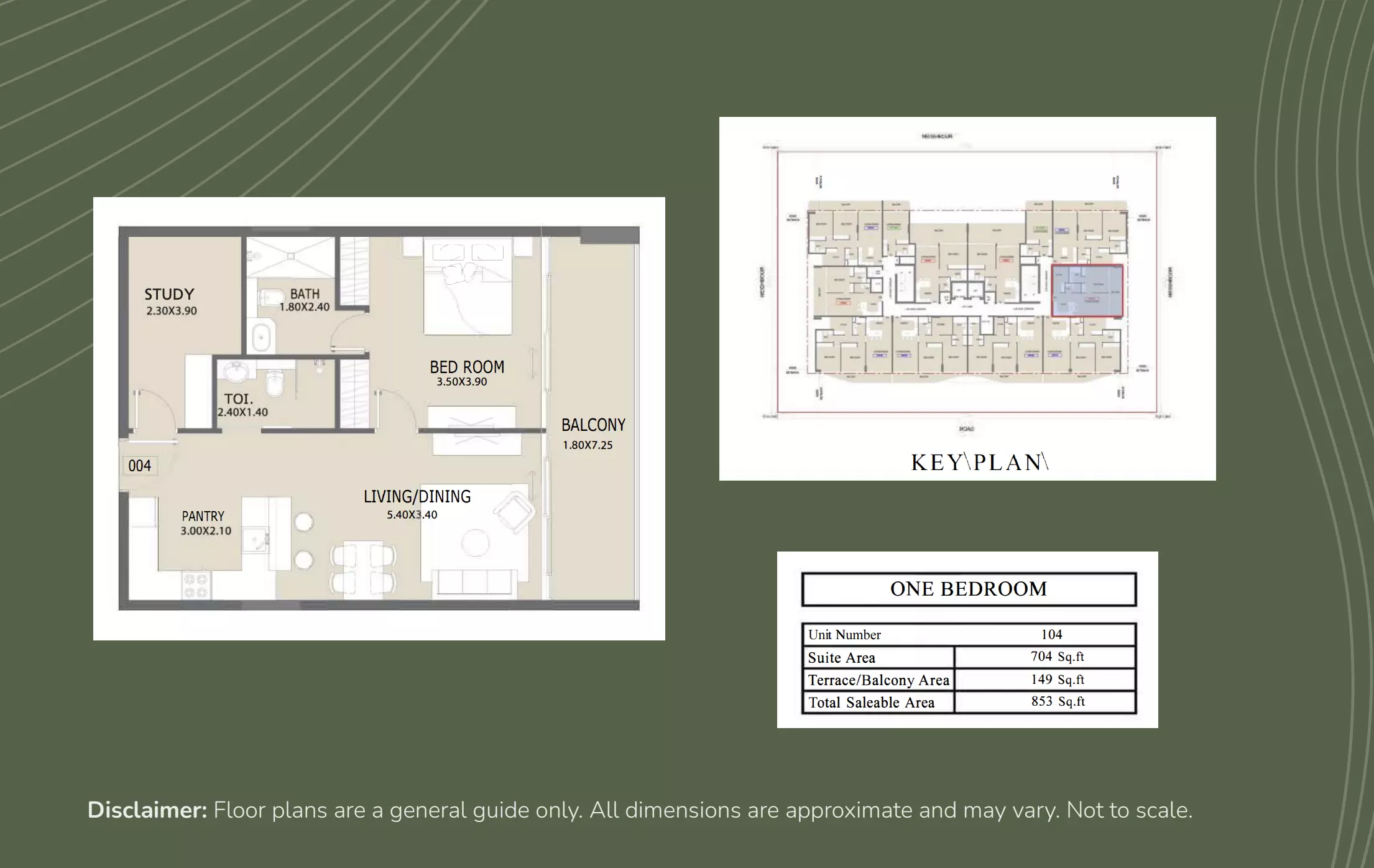 typeSize floor plan for Aero 1 Residences