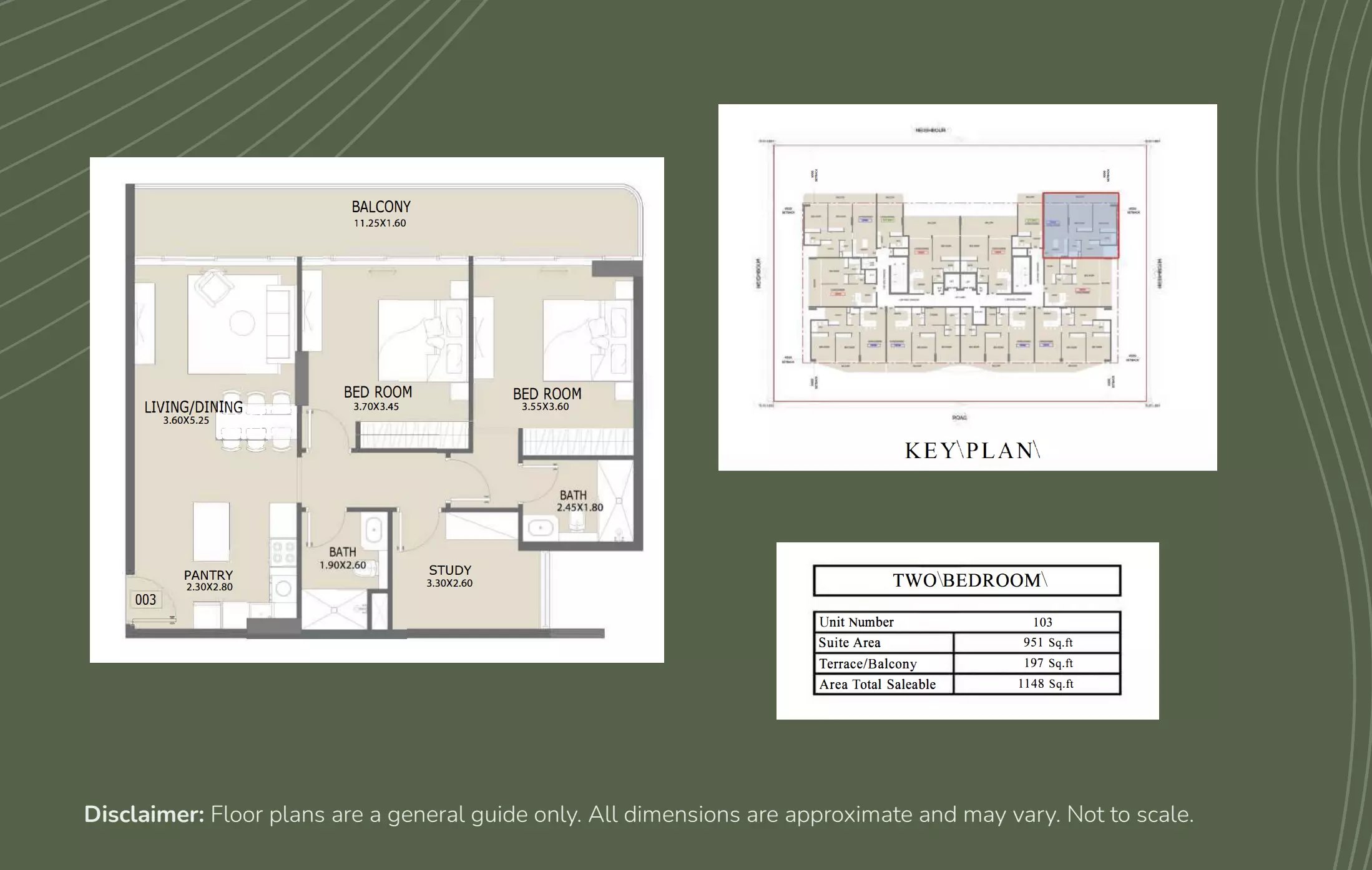 typeSize floor plan for Aero 1 Residences