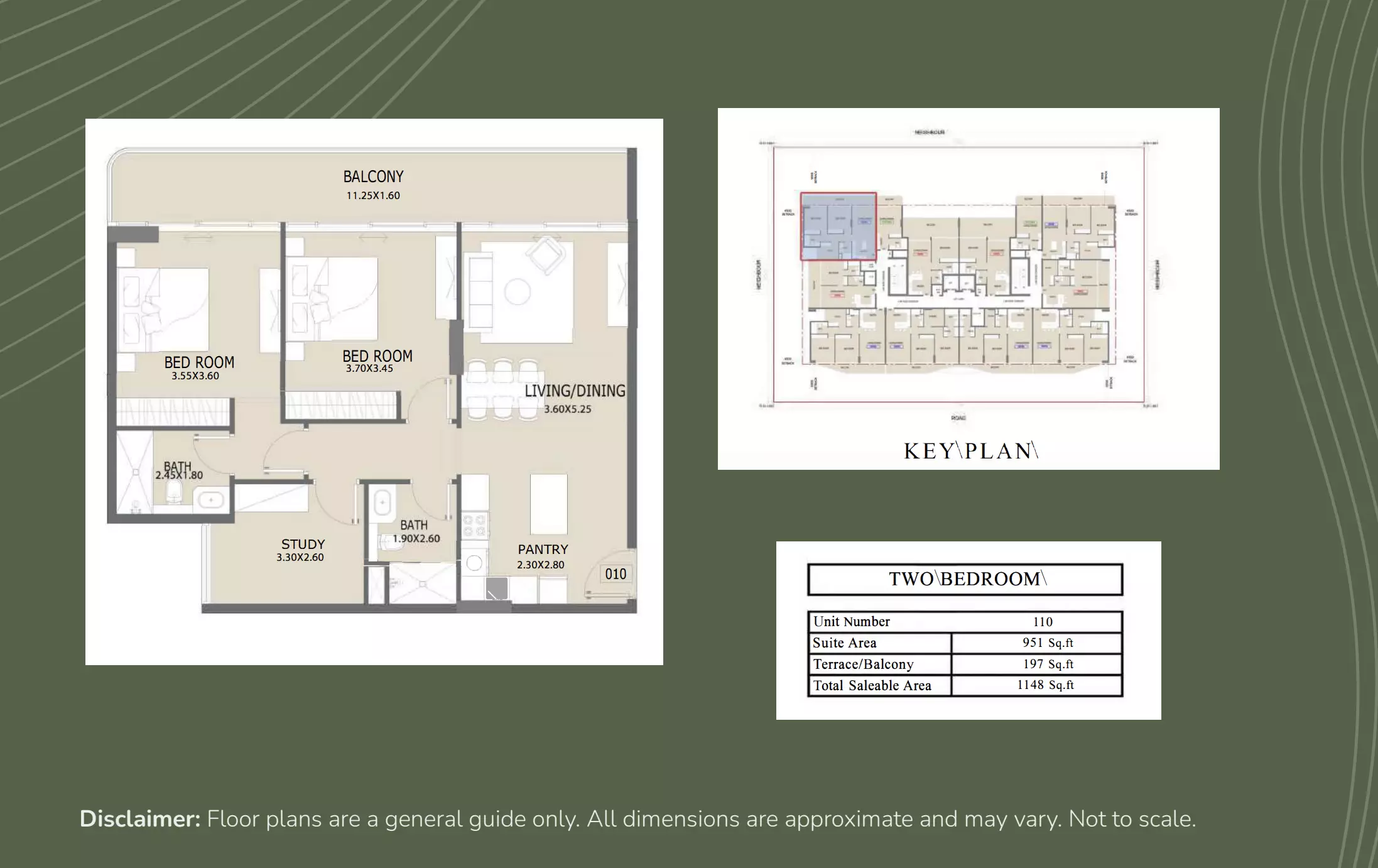 typeSize floor plan for Aero 1 Residences