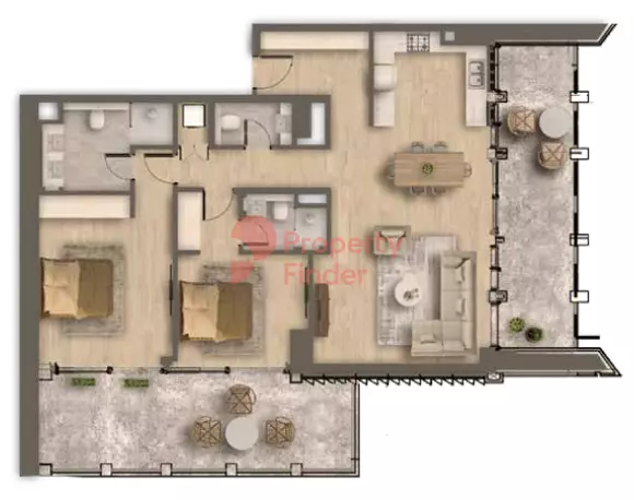 typeSize floor plan for Ahad Residences