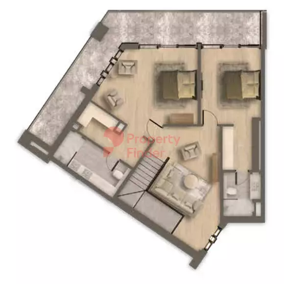 typeSize floor plan for Ahad Residences