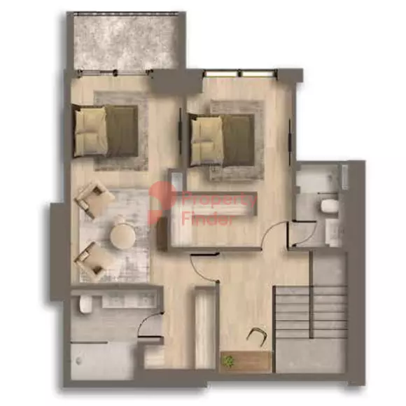 typeSize floor plan for Ahad Residences