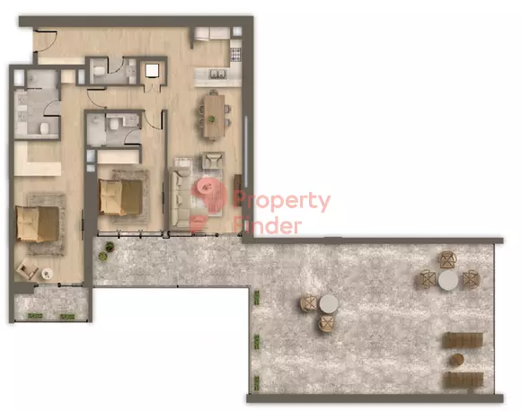 typeSize floor plan for Ahad Residences