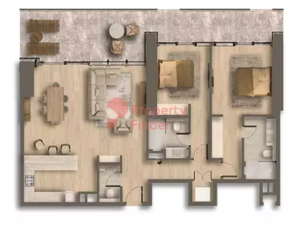 typeSize floor plan for Ahad Residences