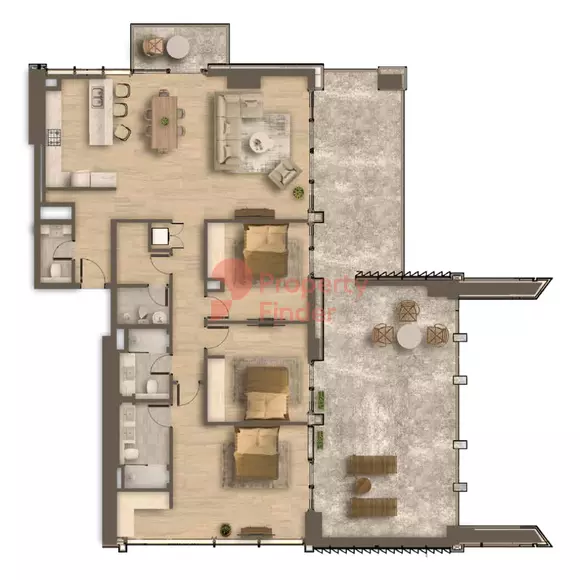 typeSize floor plan for Ahad Residences
