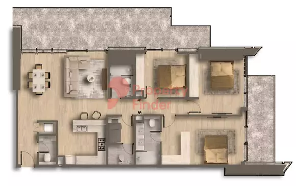 typeSize floor plan for Ahad Residences