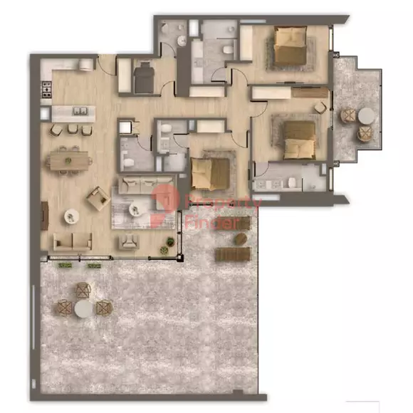 typeSize floor plan for Ahad Residences