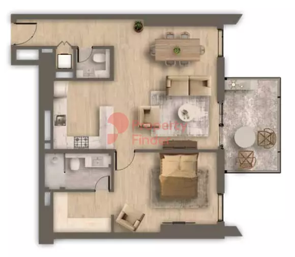 typeSize floor plan for Ahad Residences