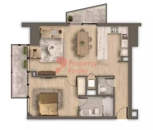 typeSize floor plan for Ahad Residences