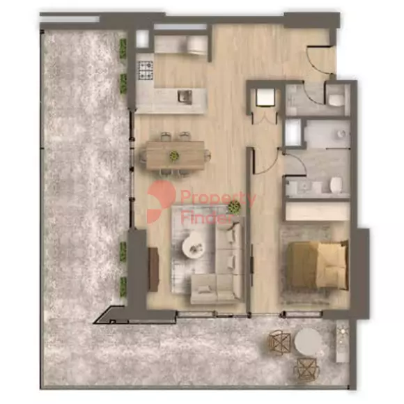 typeSize floor plan for Ahad Residences