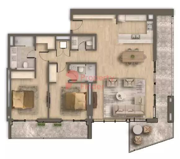 typeSize floor plan for Ahad Residences