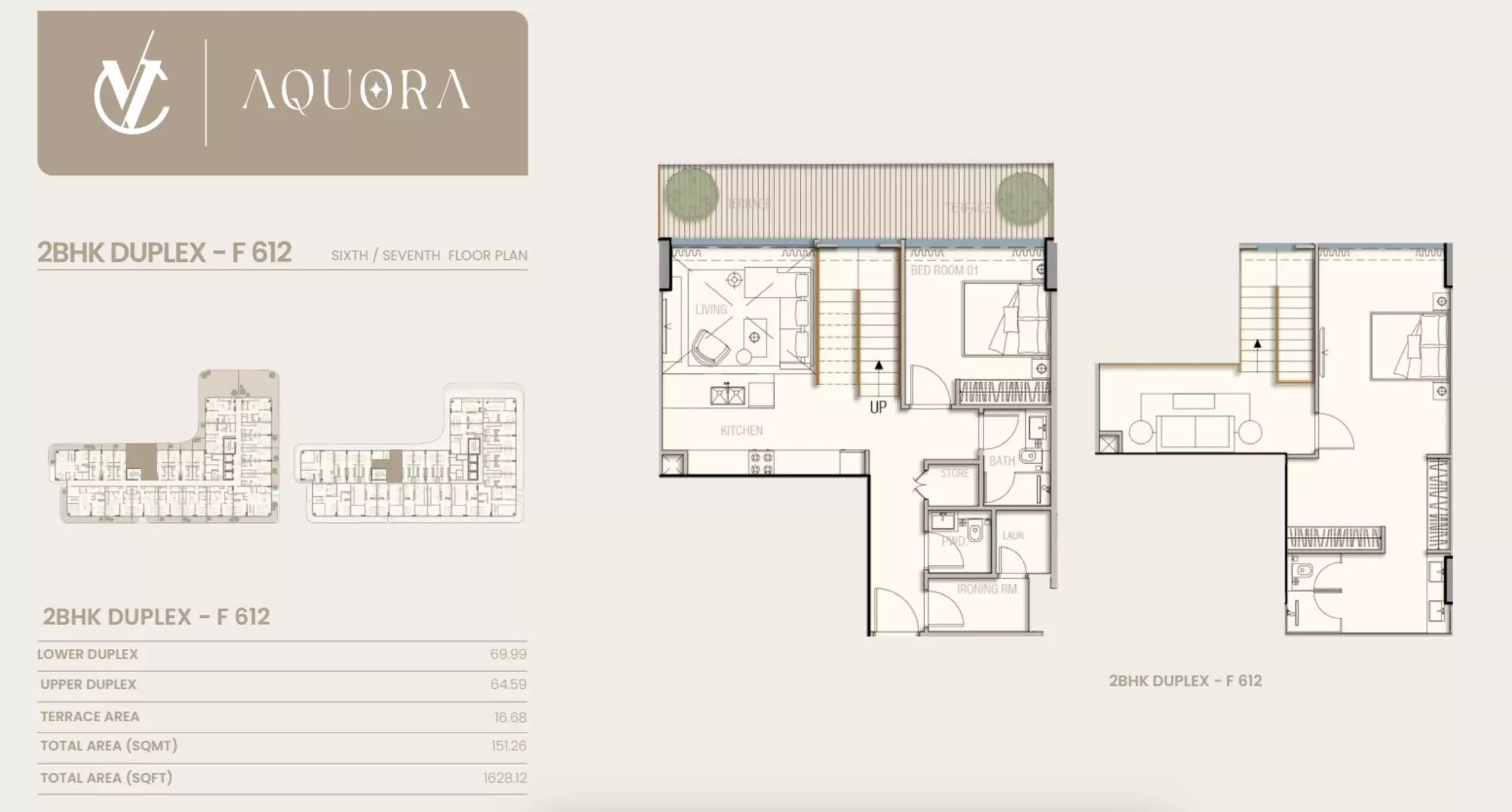 typeSize floor plan for Aquora