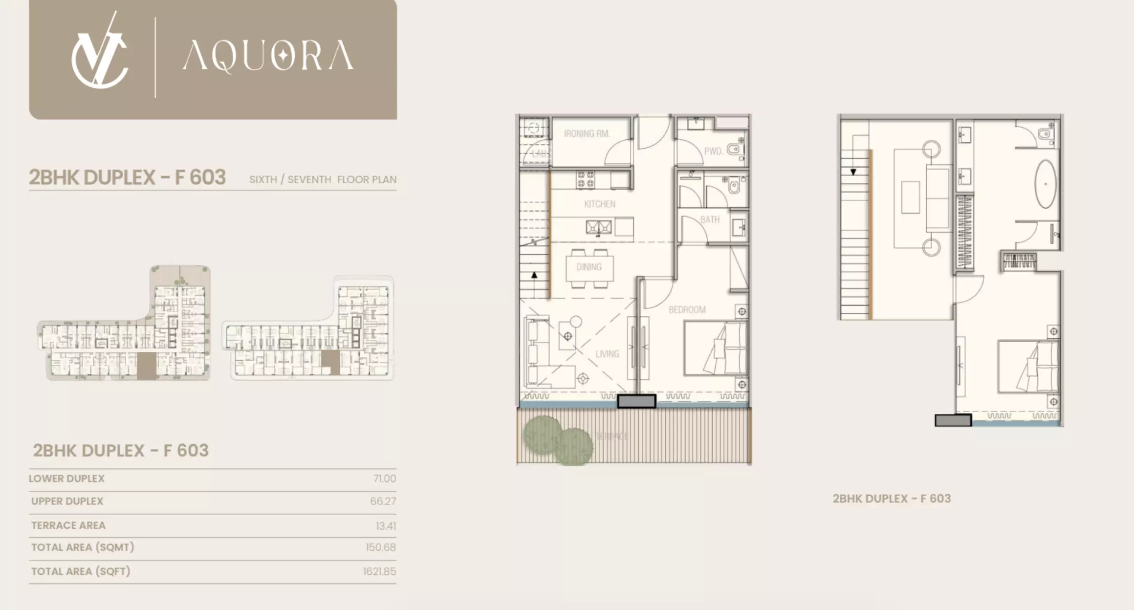 typeSize floor plan for Aquora