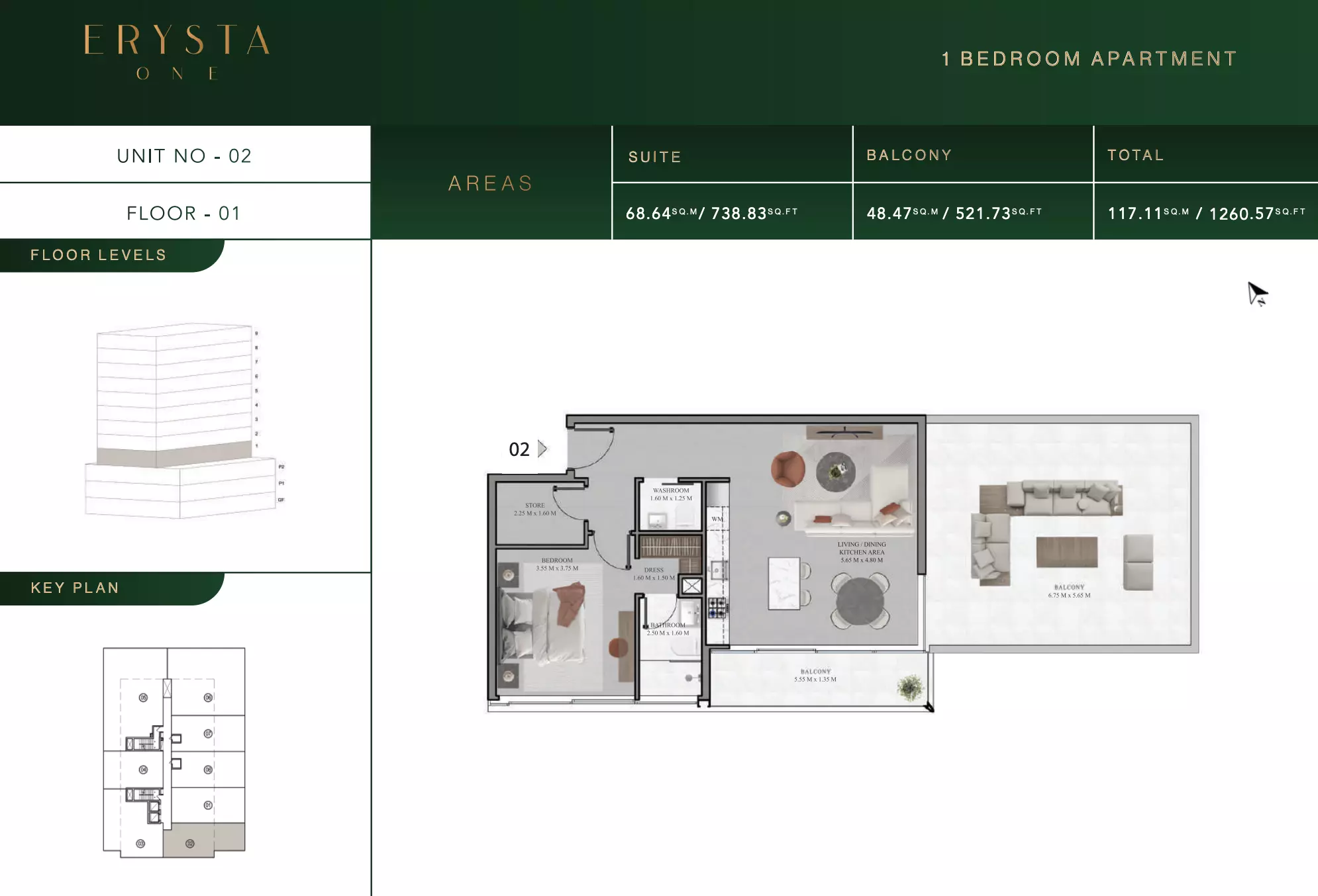 typeSize floor plan for Arista one