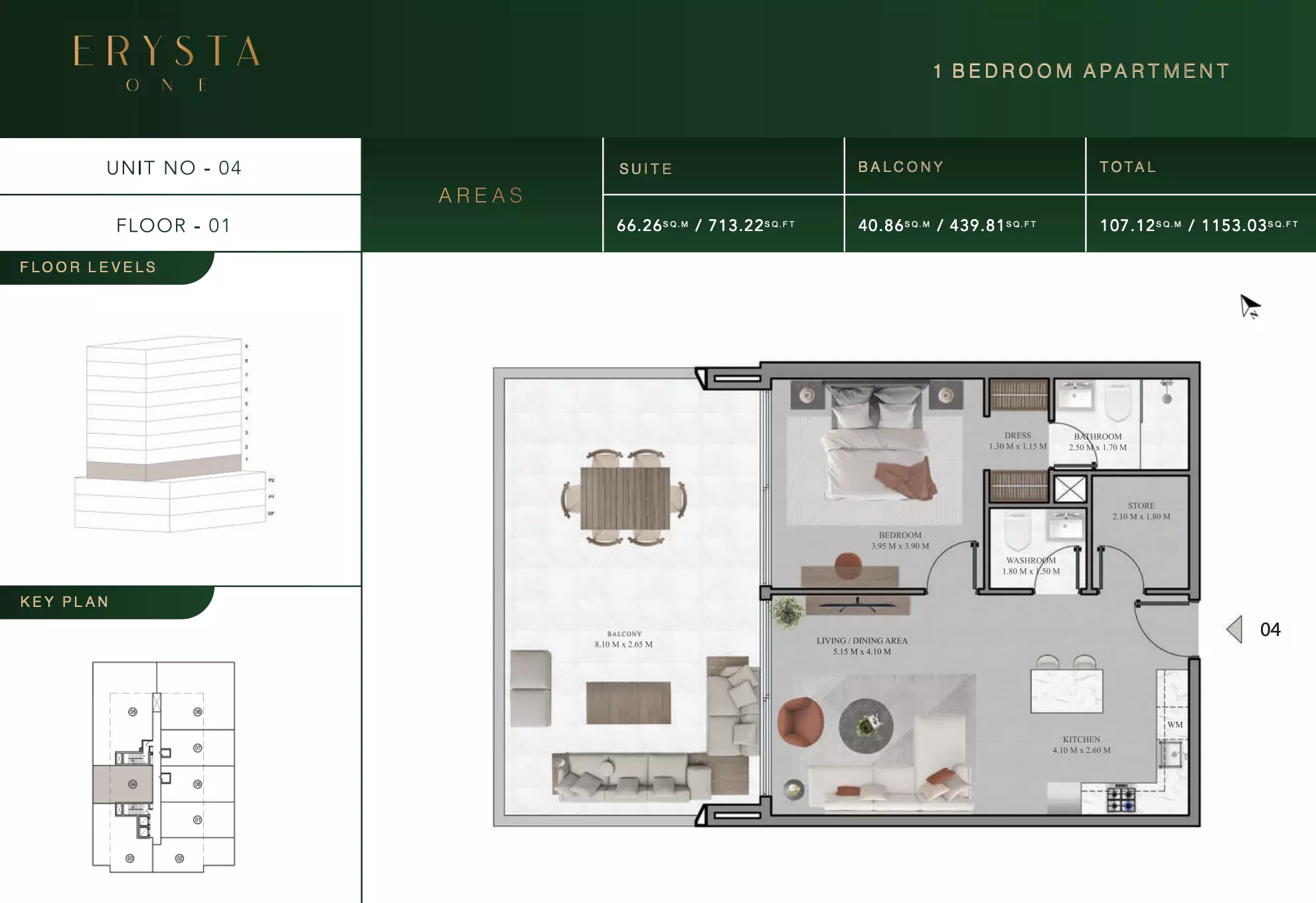 typeSize floor plan for Arista one