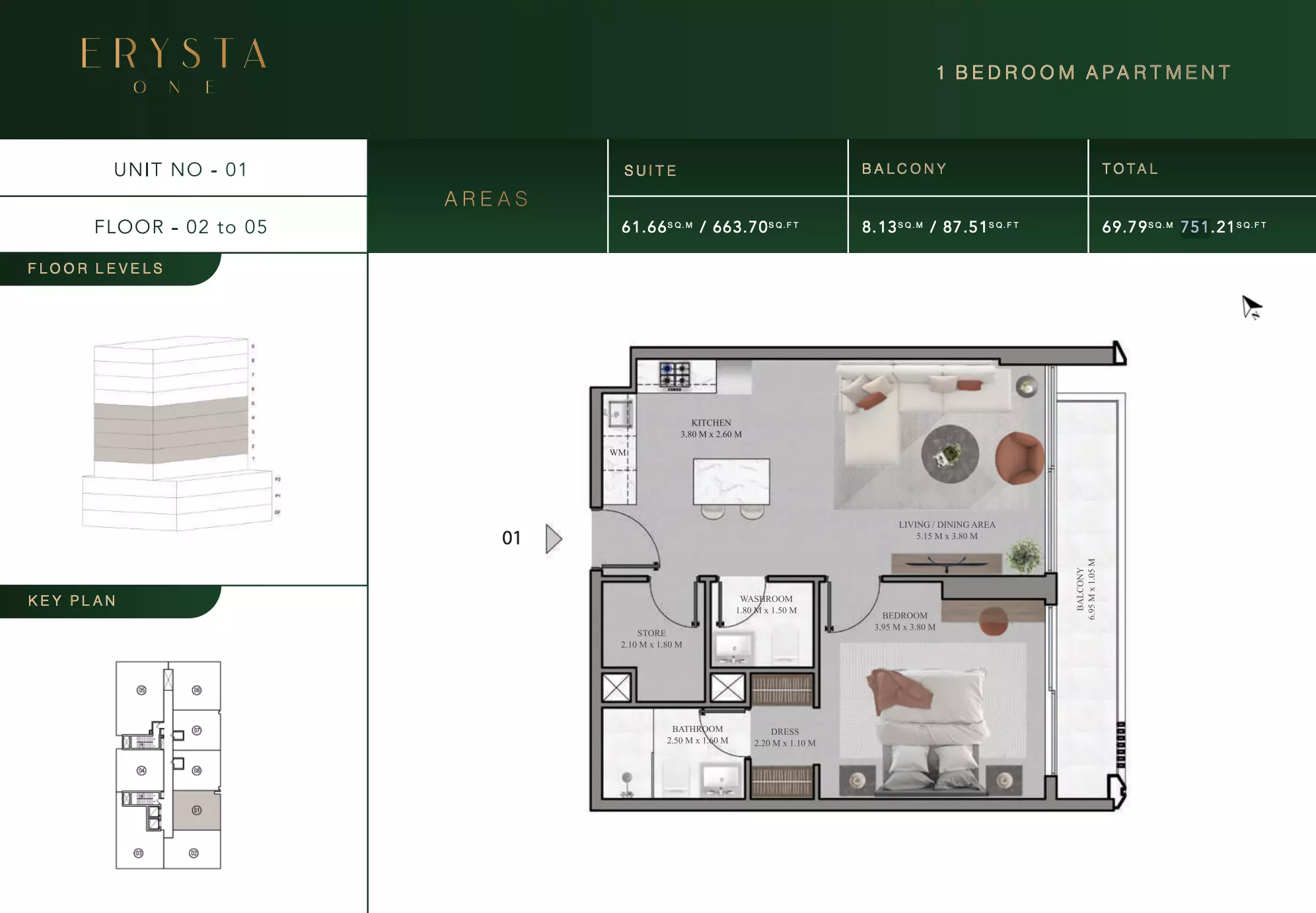 typeSize floor plan for Arista one