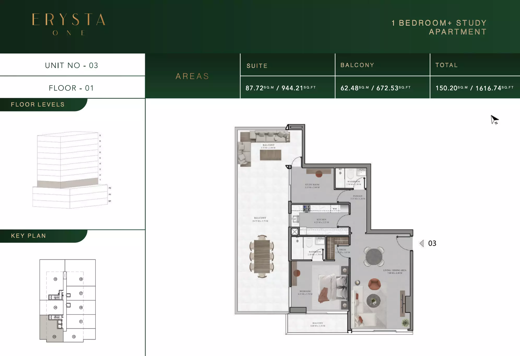 typeSize floor plan for Arista one