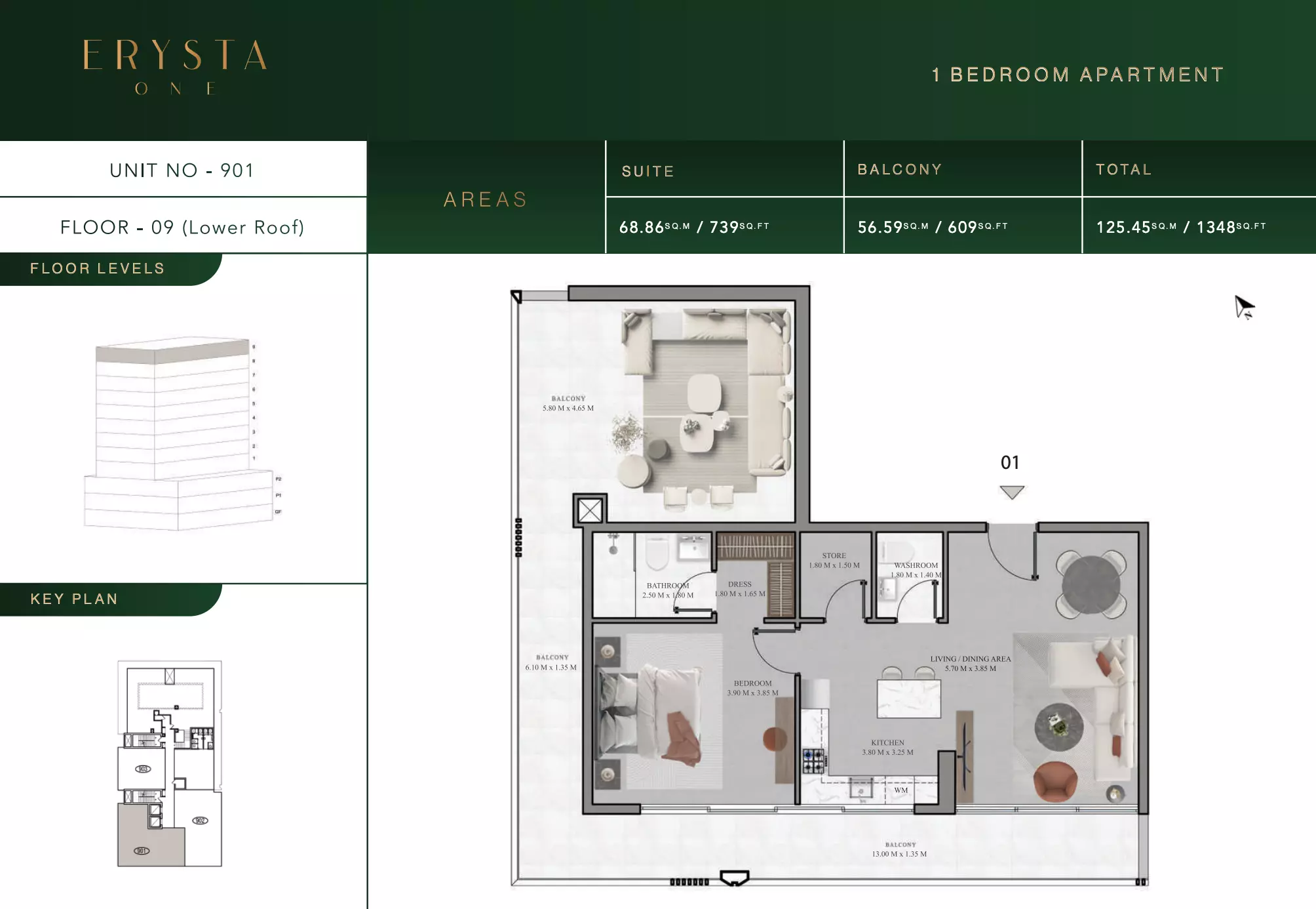 typeSize floor plan for Arista one