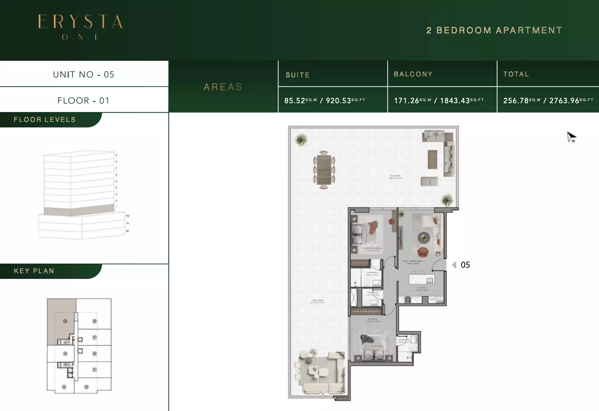 typeSize floor plan for Arista one