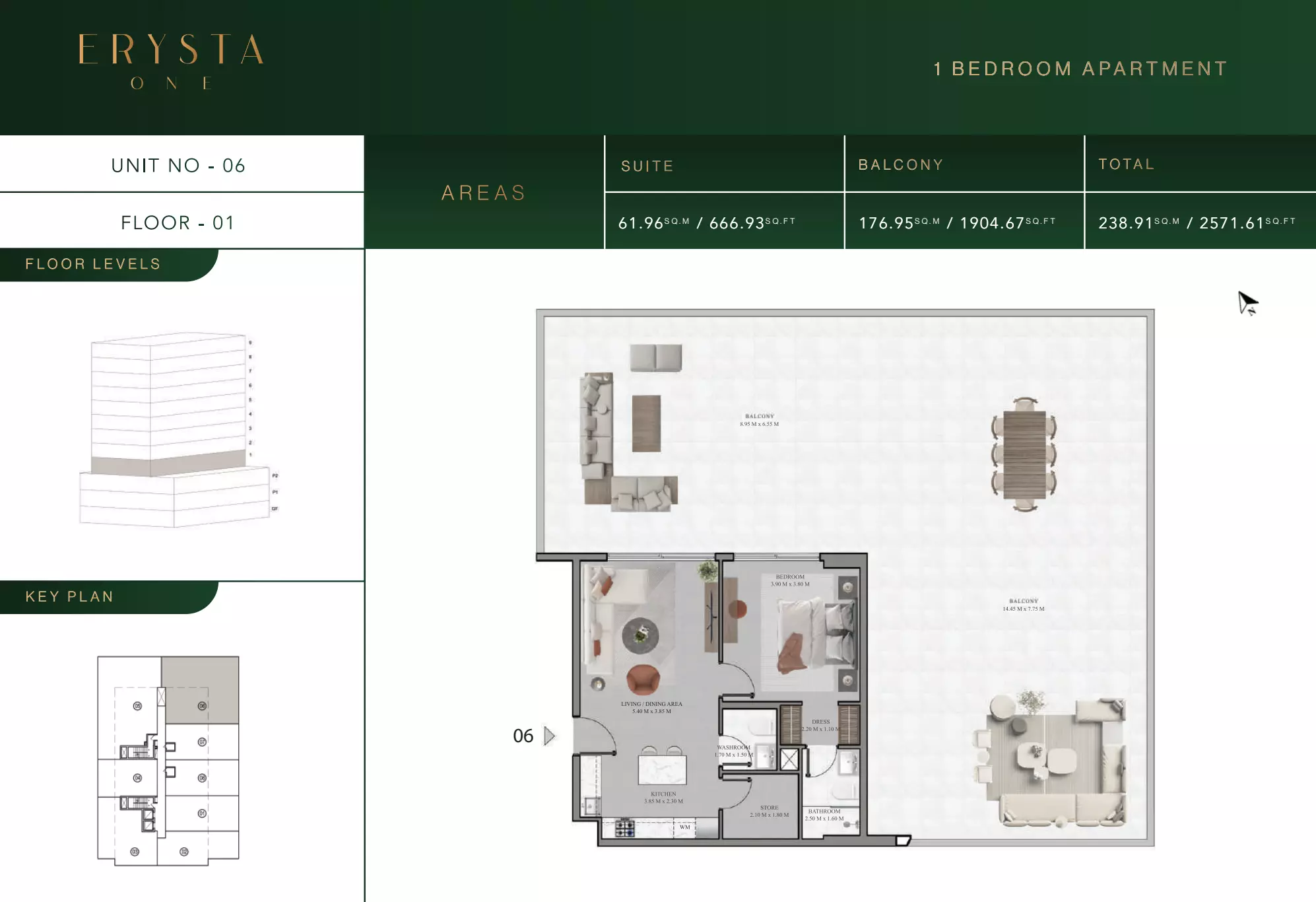 typeSize floor plan for Arista one