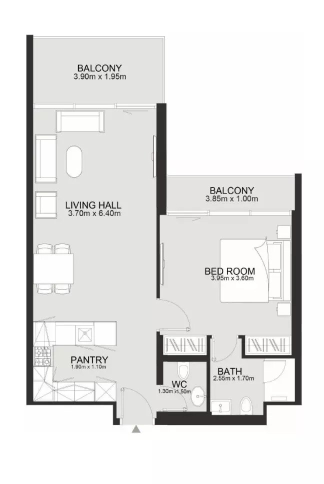 typeSize floor plan for Ashley Hills