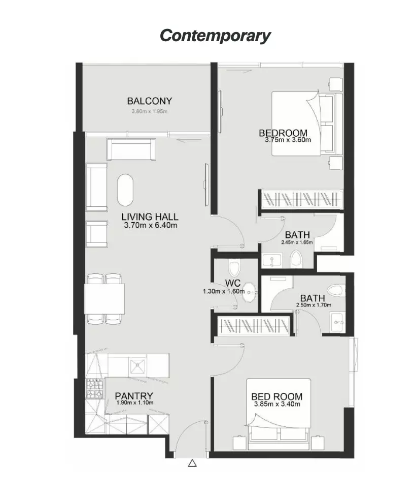 typeSize floor plan for Ashley Hills