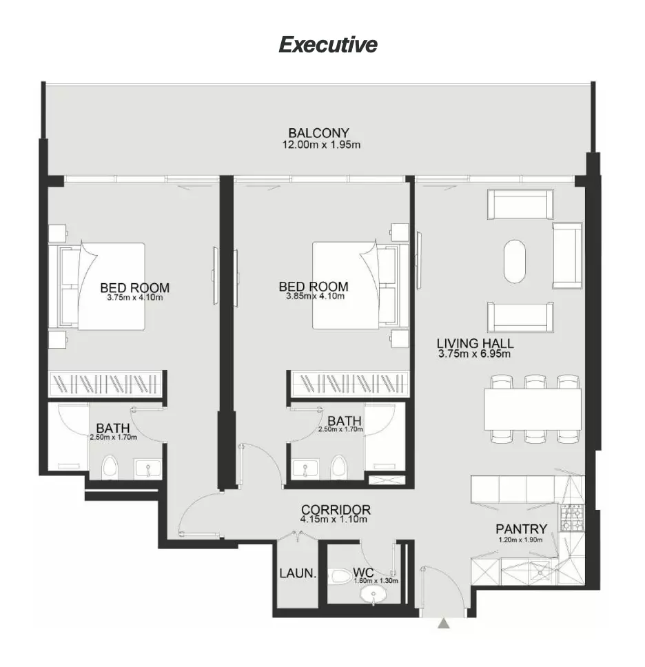 typeSize floor plan for Ashley Hills