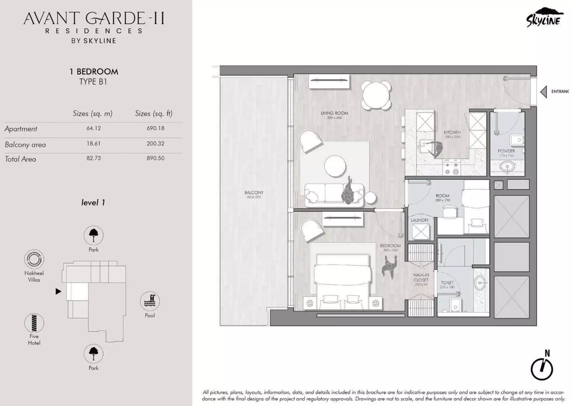 typeSize floor plan for Avant Garde Residences Phase 2 by Skyline Builders