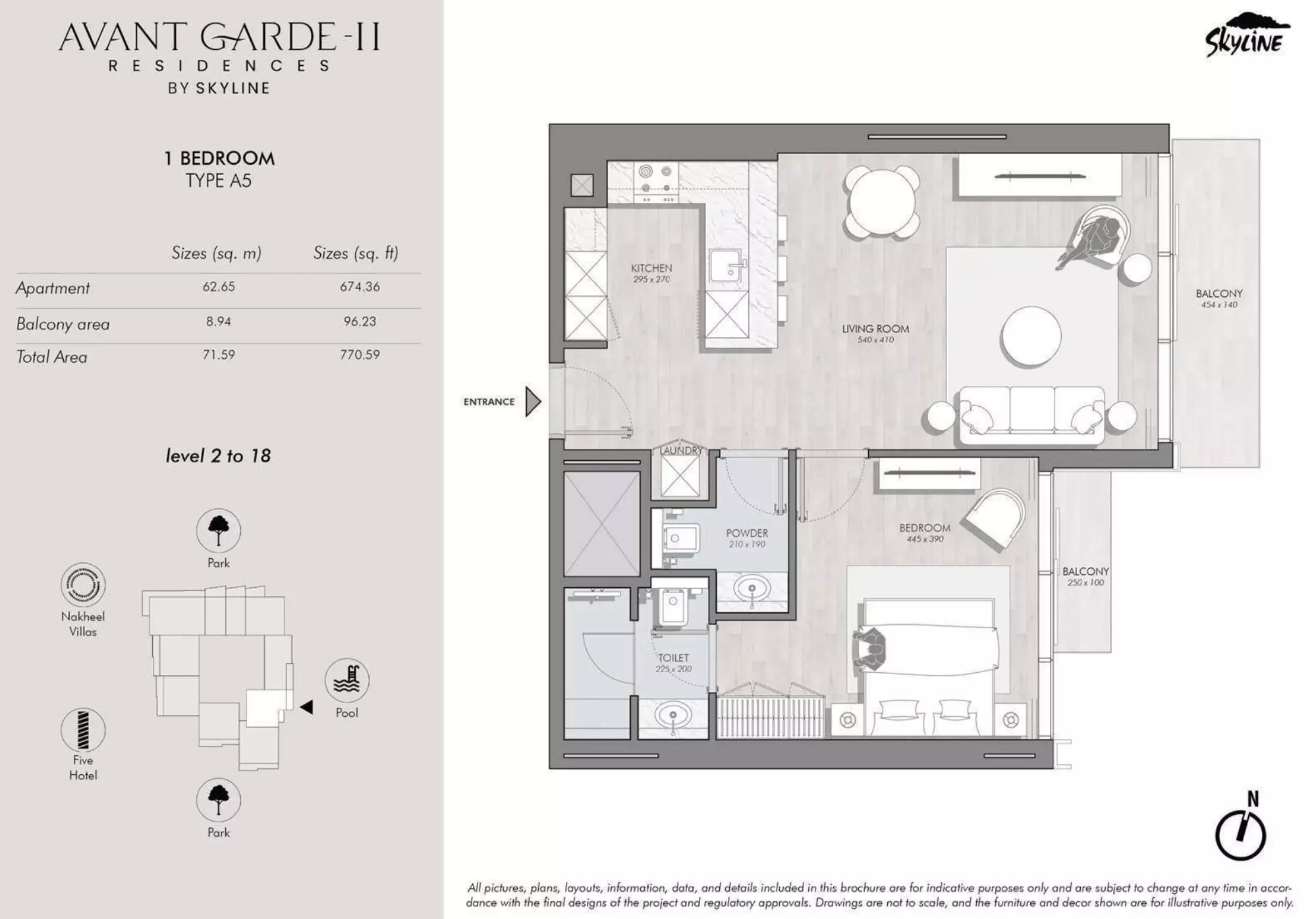 typeSize floor plan for Avant Garde Residences Phase 2 by Skyline Builders