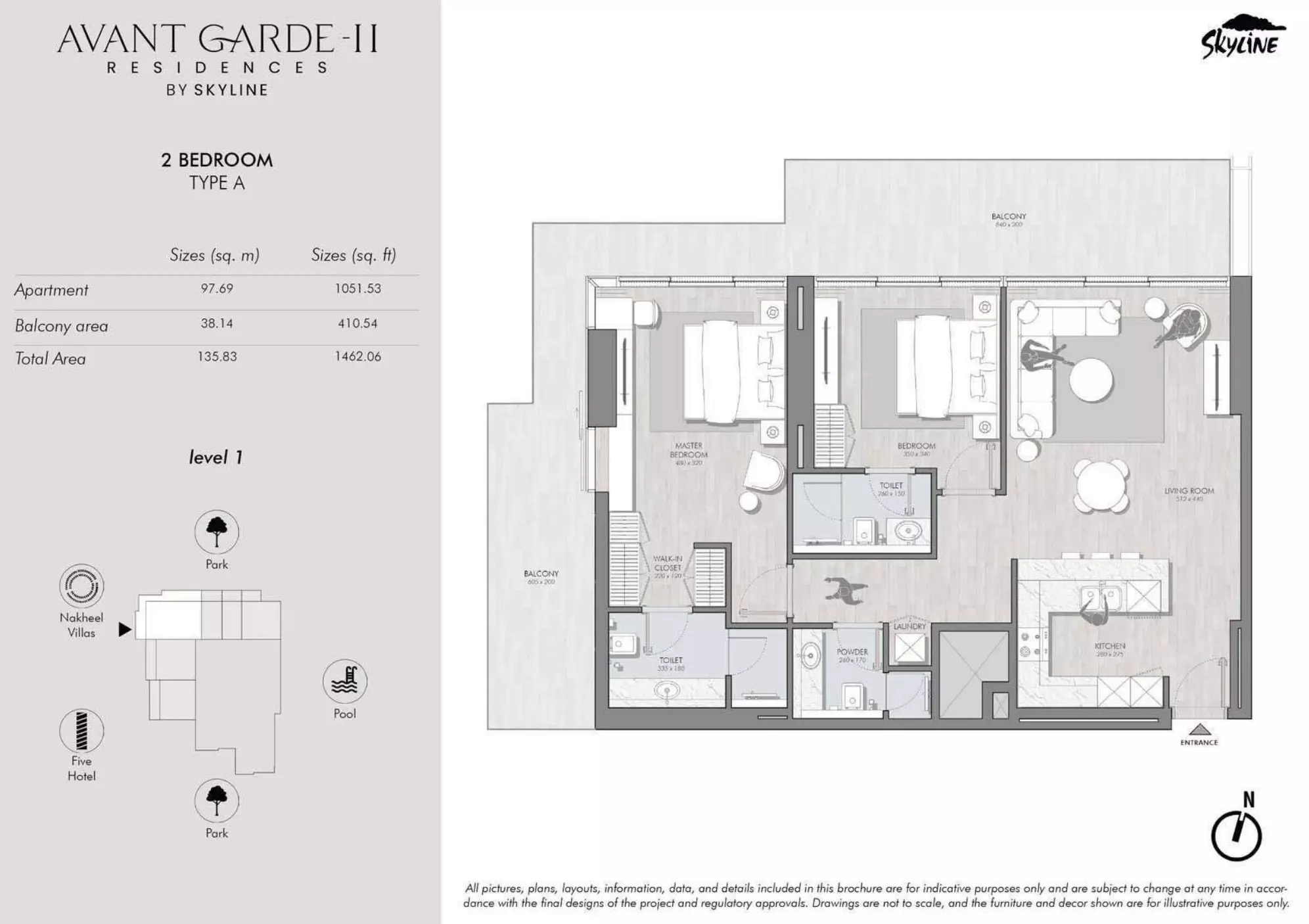 typeSize floor plan for Avant Garde Residences Phase 2 by Skyline Builders