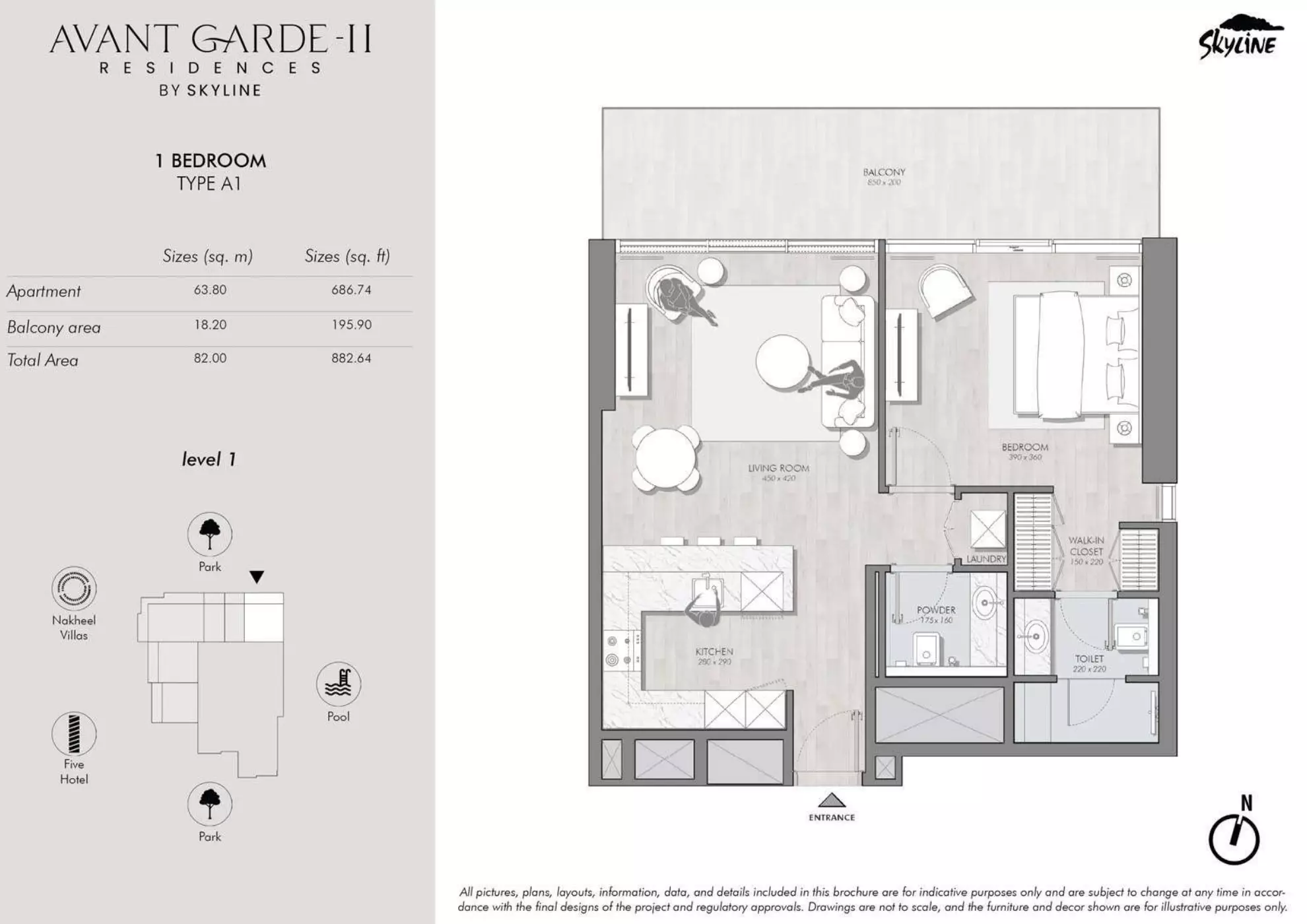 typeSize floor plan for Avant Garde Residences Phase 2 by Skyline Builders