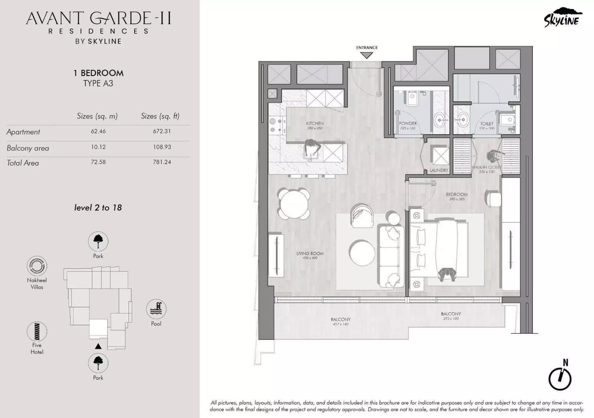 typeSize floor plan for Avant Garde Residences Phase 2 by Skyline Builders