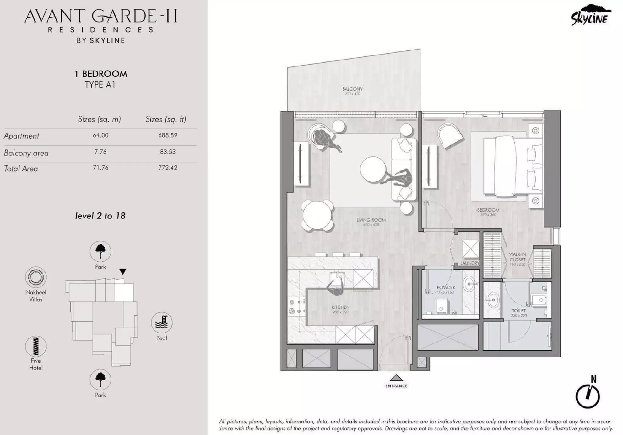 typeSize floor plan for Avant Garde Residences Phase 2 by Skyline Builders