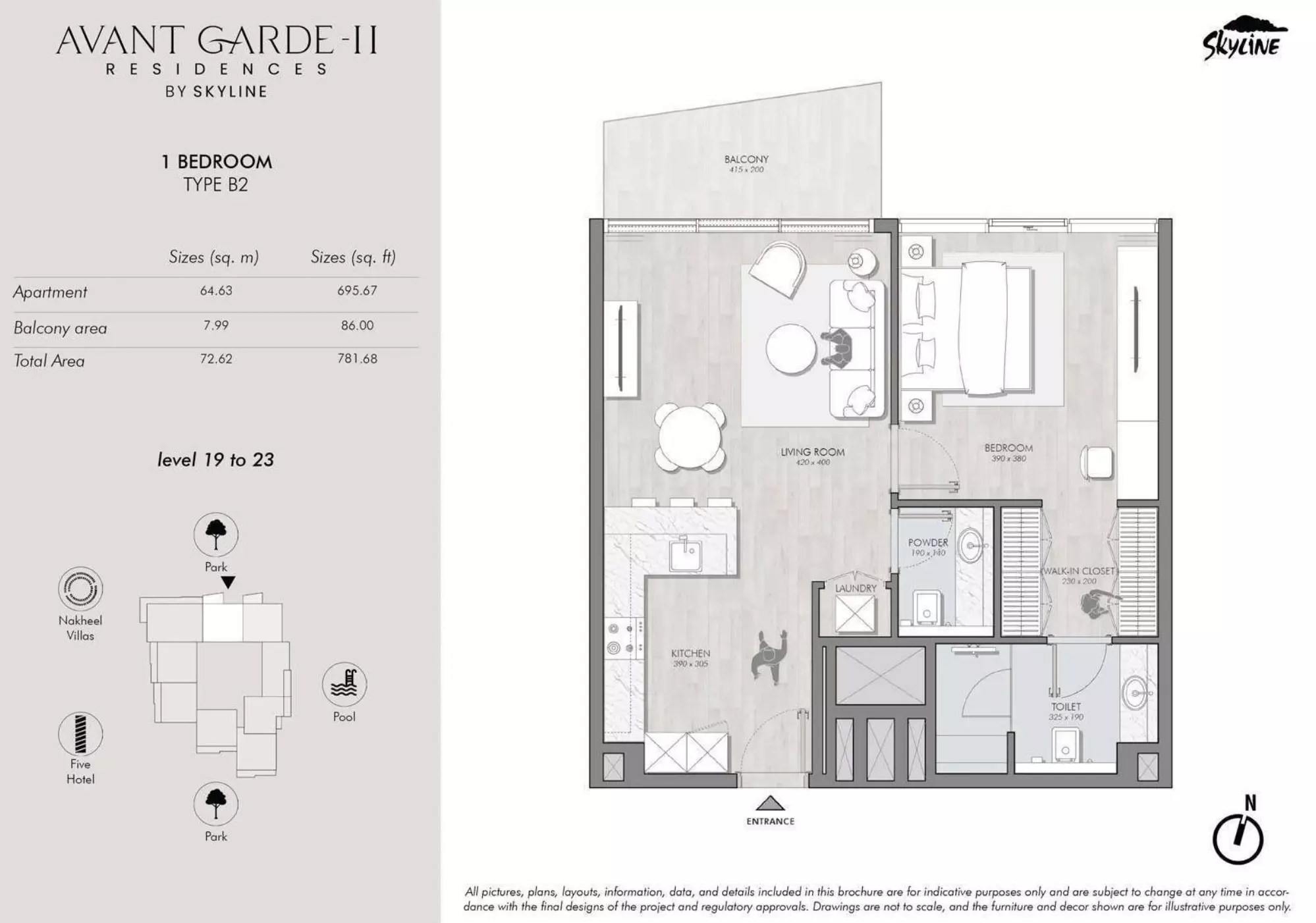 typeSize floor plan for Avant Garde Residences Phase 2 by Skyline Builders