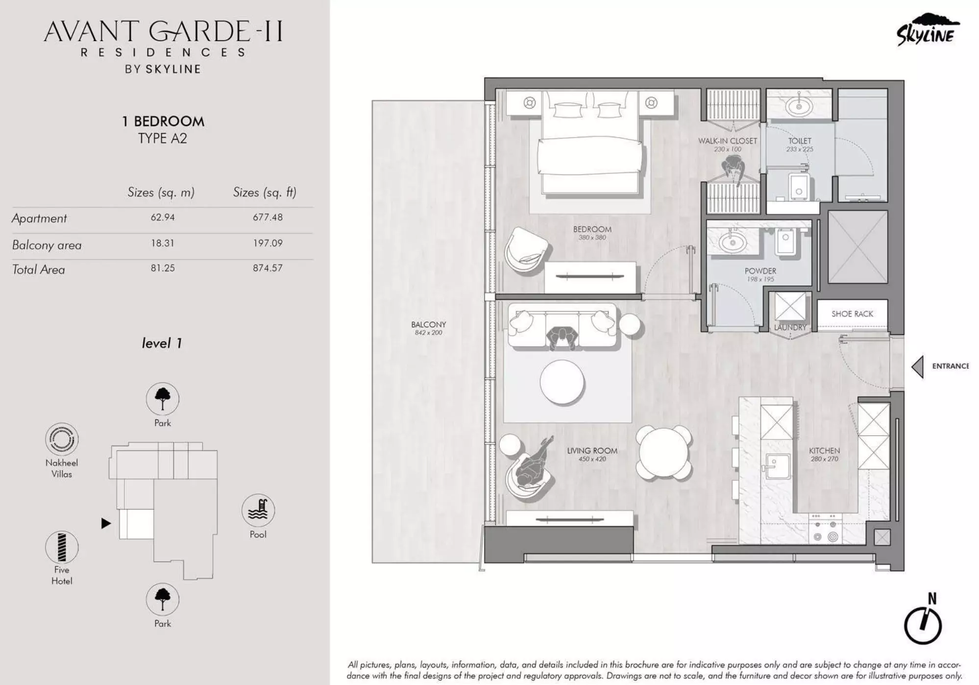 typeSize floor plan for Avant Garde Residences Phase 2 by Skyline Builders