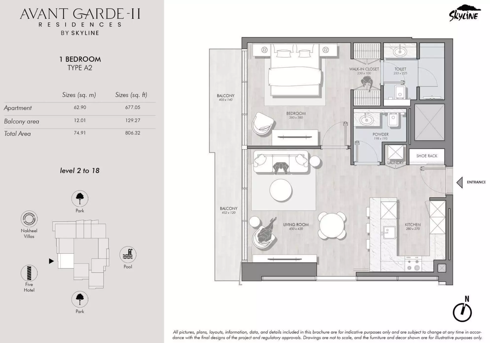 typeSize floor plan for Avant Garde Residences Phase 2 by Skyline Builders