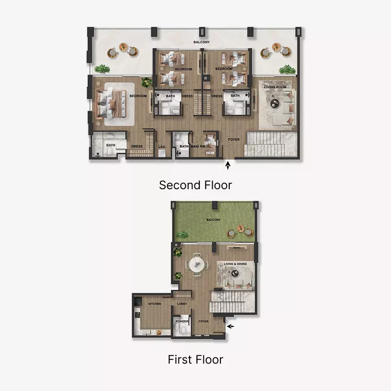 typeSize floor plan for Blue Marina Residence
