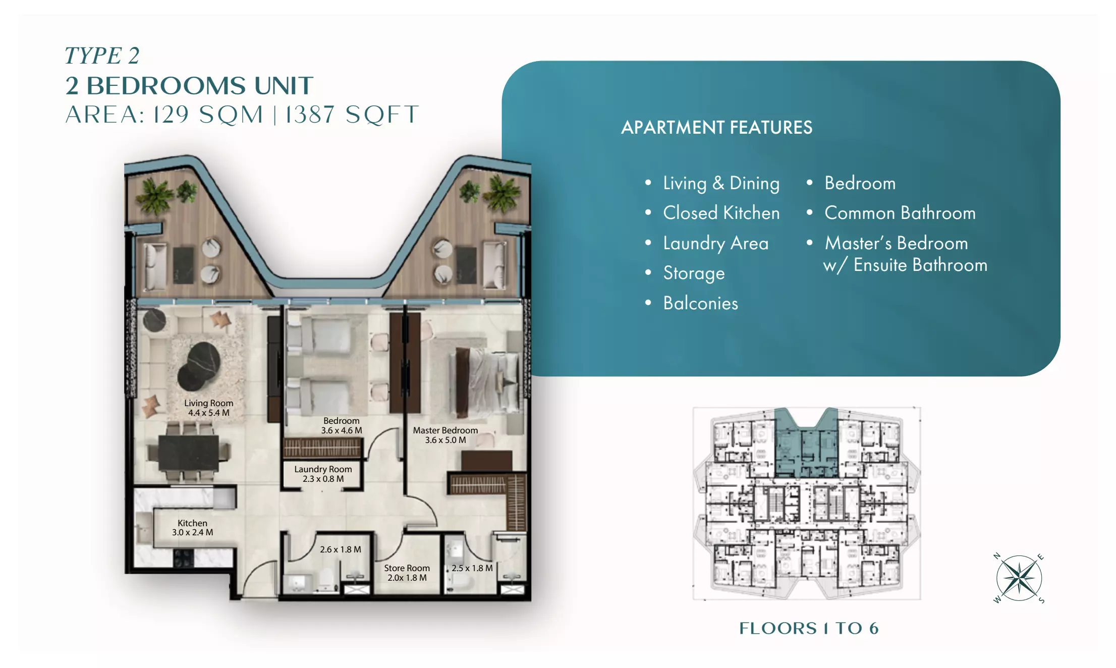 typeSize floor plan for Cresswell Views