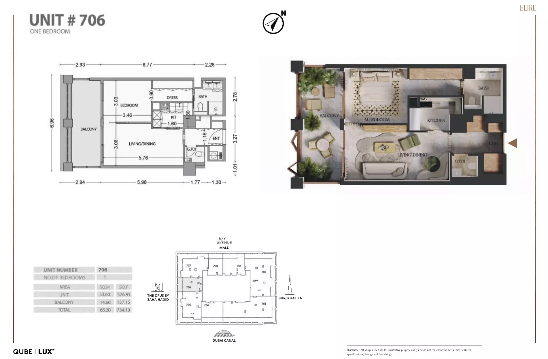 typeSize floor plan for Elire