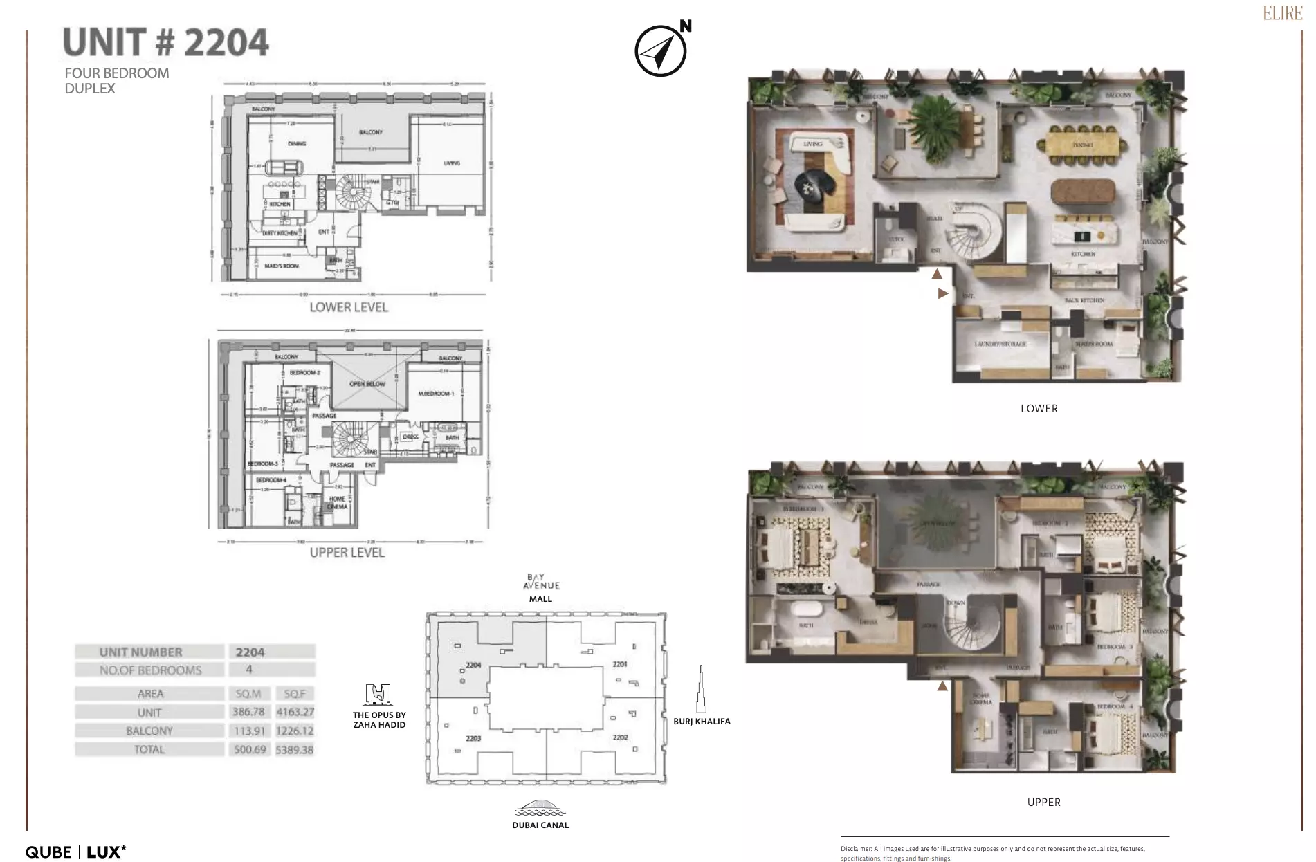typeSize floor plan for Elire