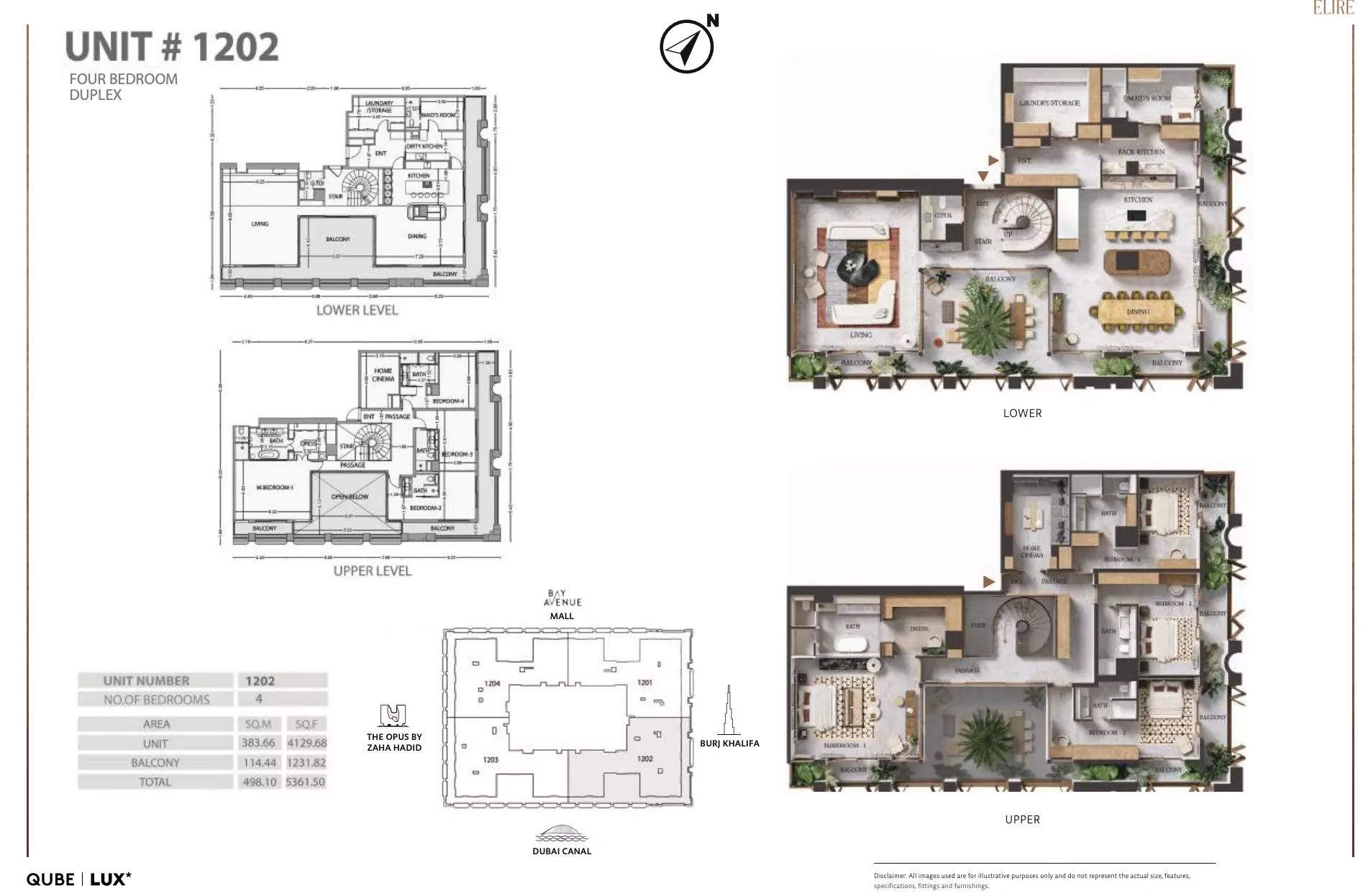 typeSize floor plan for Elire