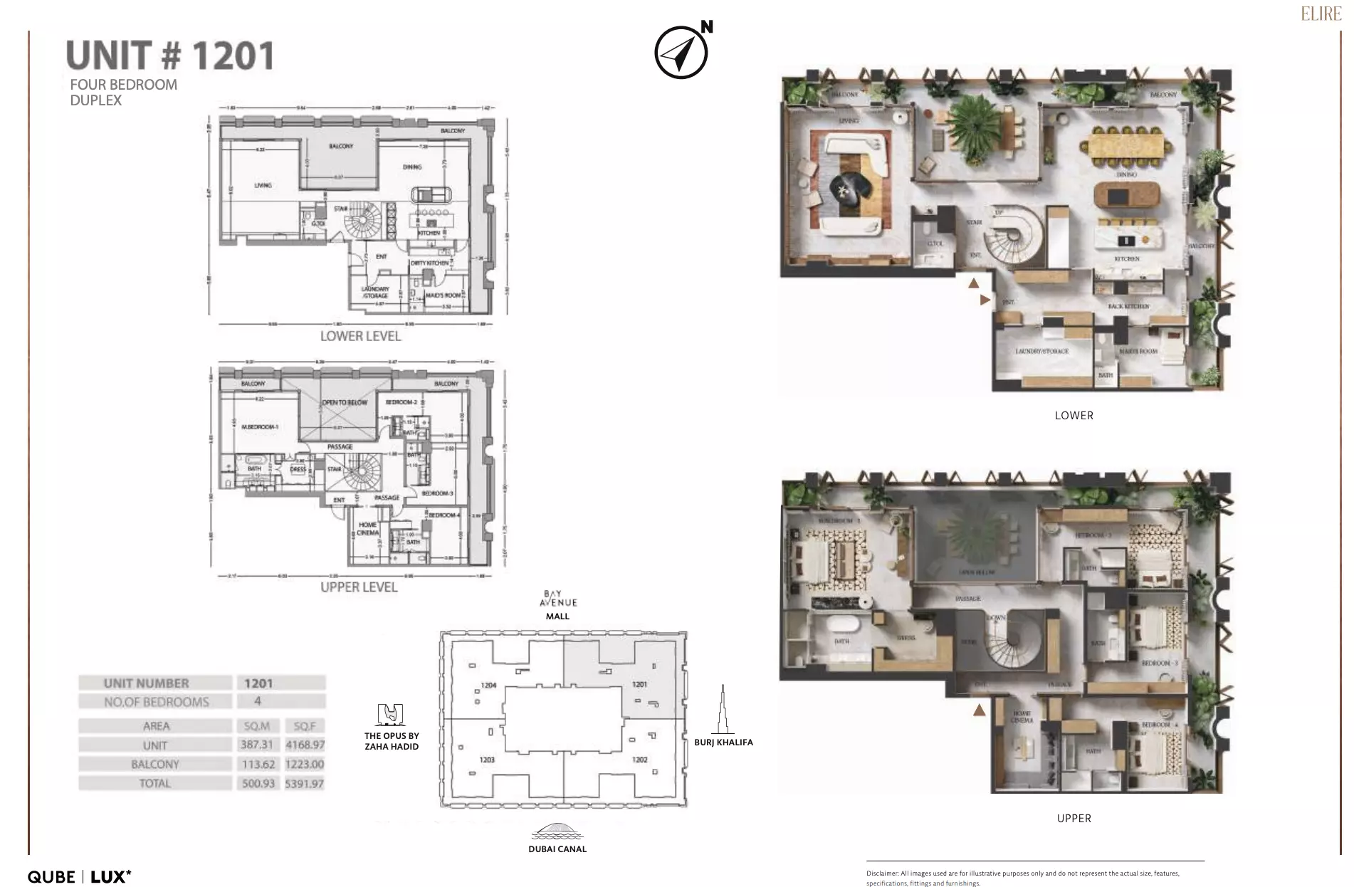 typeSize floor plan for Elire