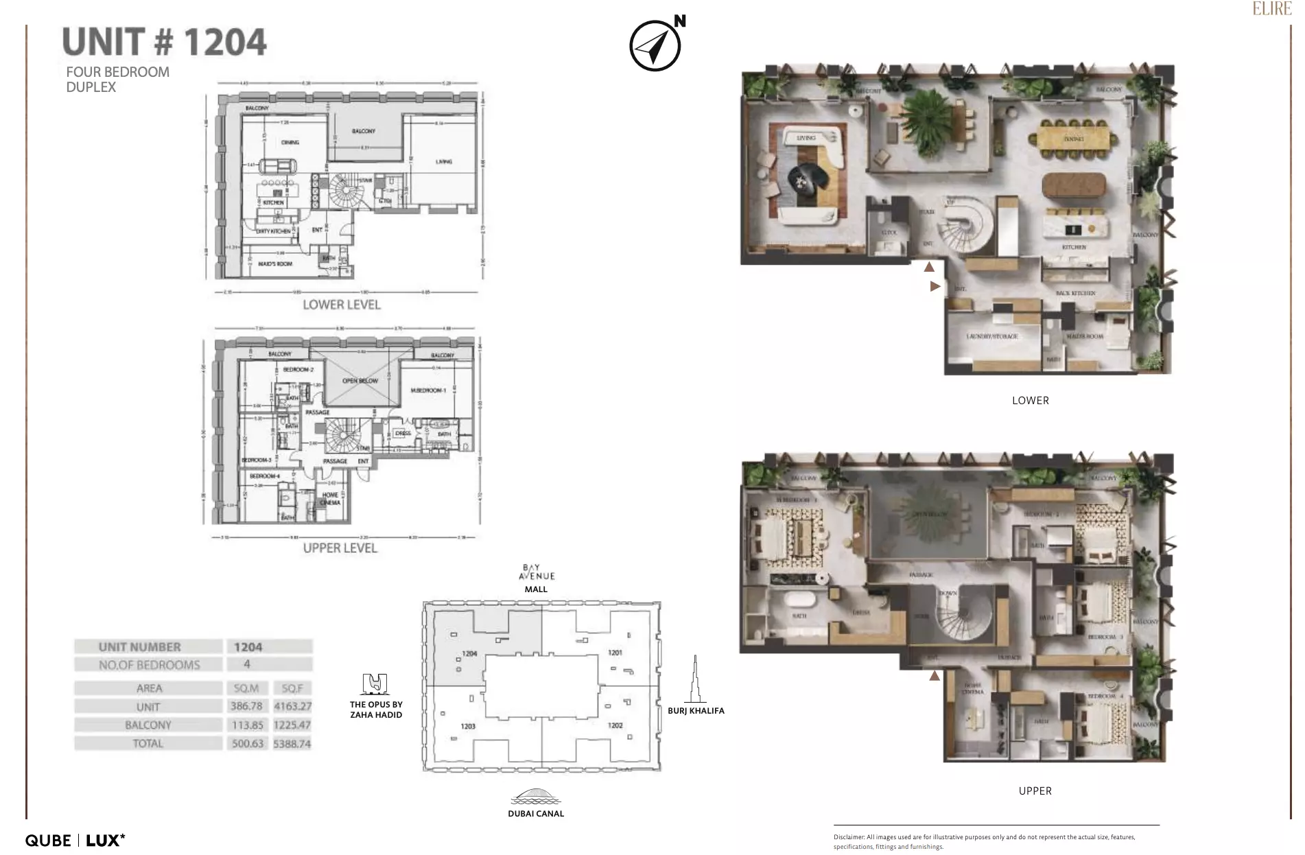 typeSize floor plan for Elire