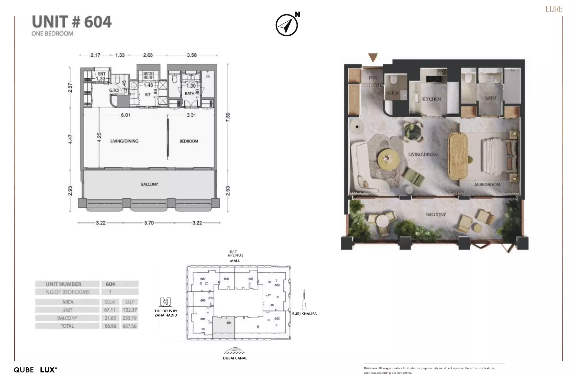 typeSize floor plan for Elire