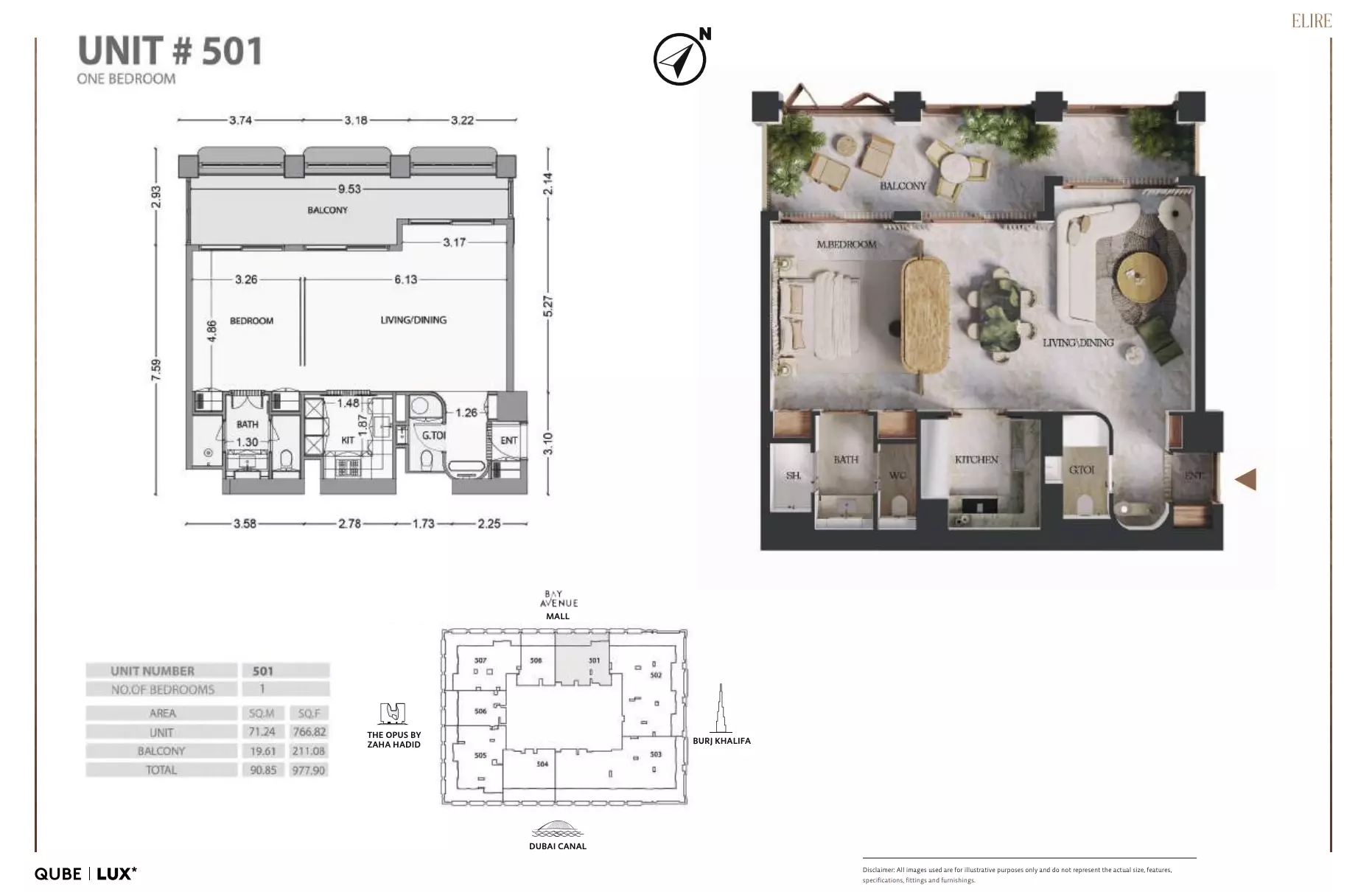 typeSize floor plan for Elire