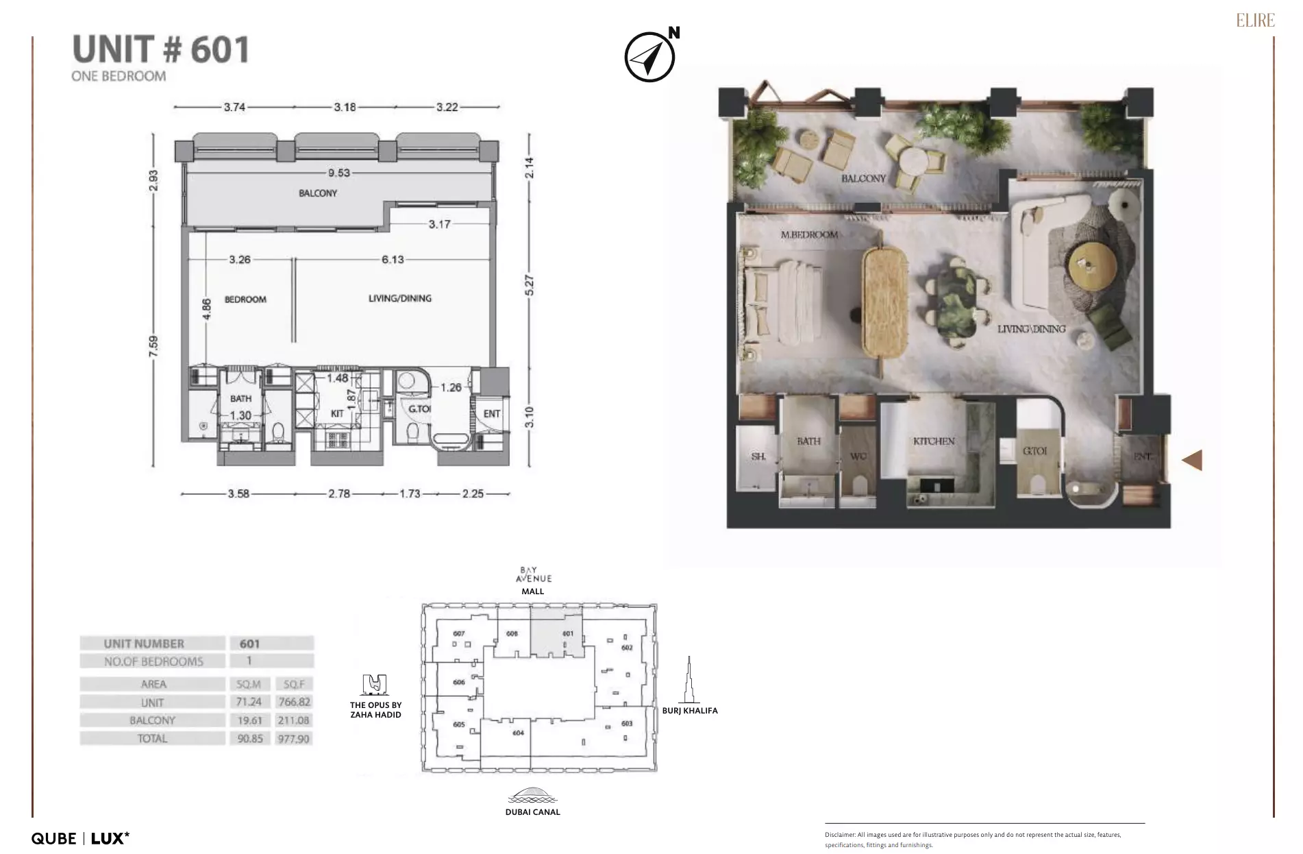 typeSize floor plan for Elire