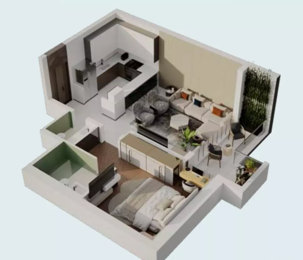 typeSize floor plan for Emerald Vision Tower
