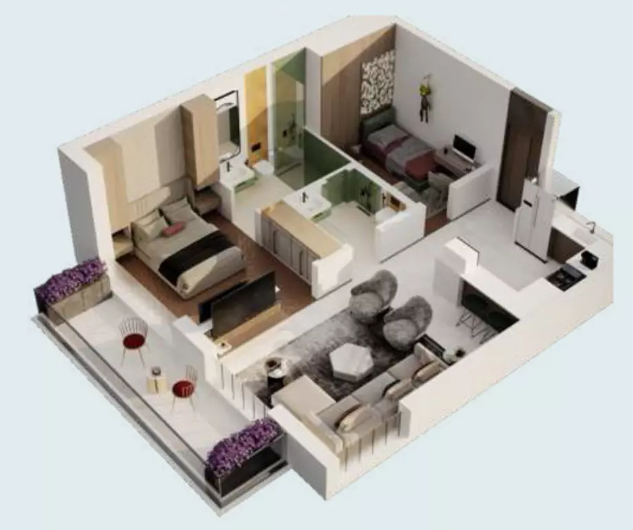typeSize floor plan for Emerald Vision Tower