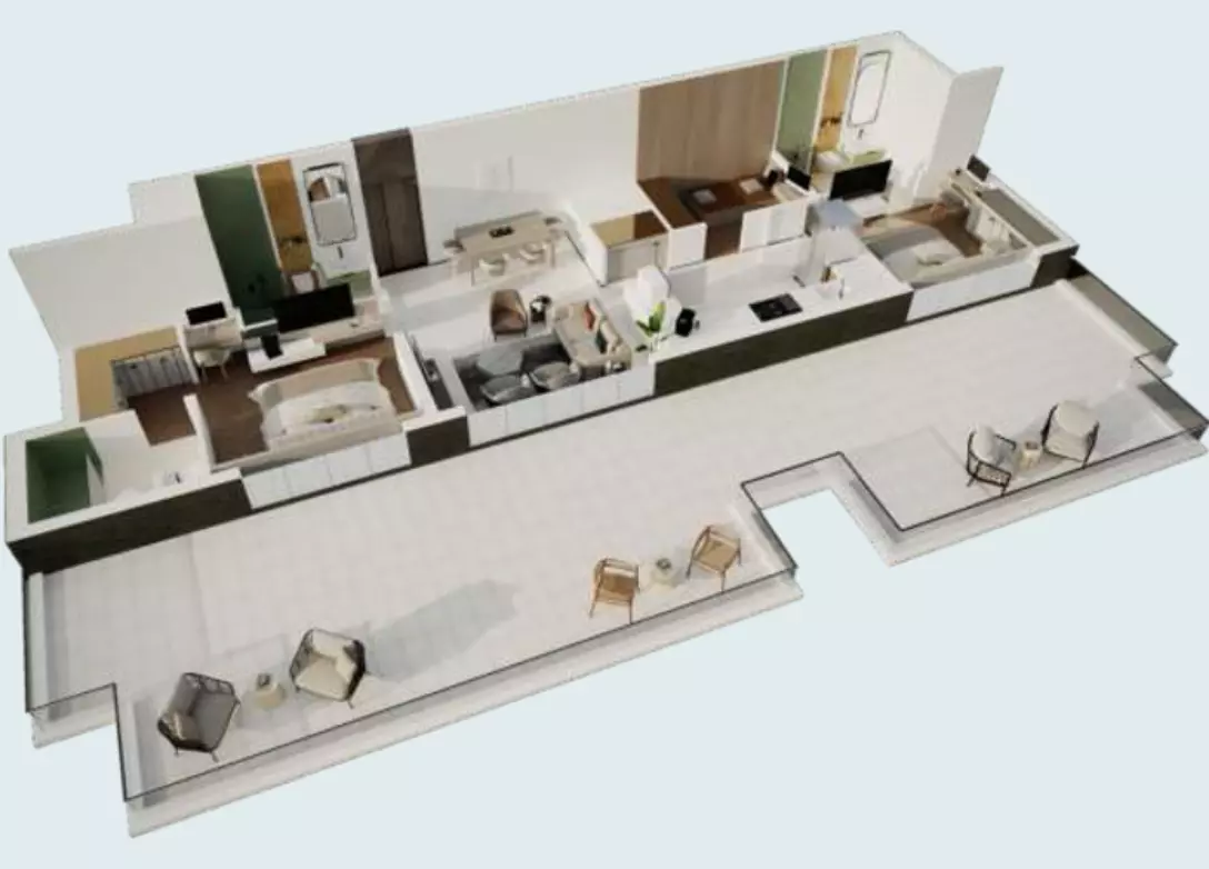 typeSize floor plan for Emerald Vision Tower