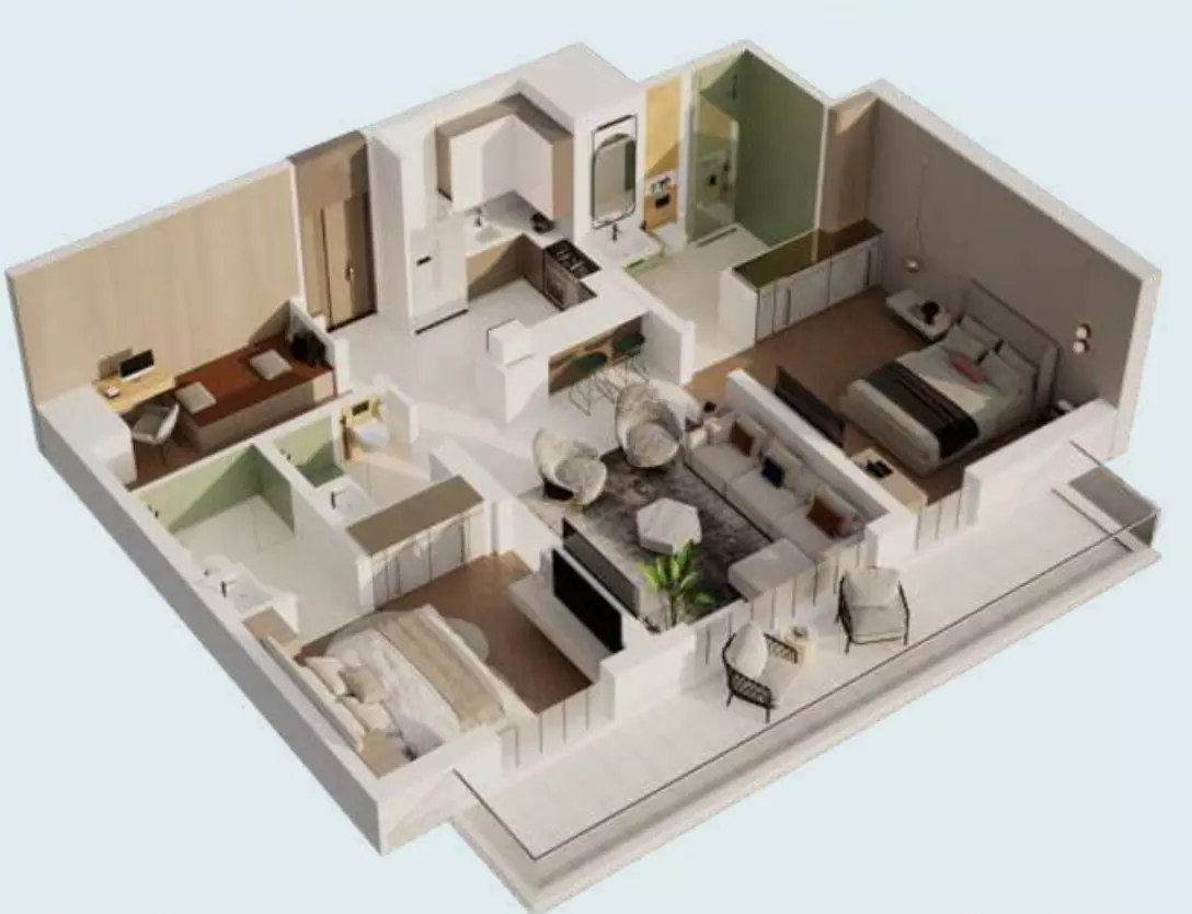 typeSize floor plan for Emerald Vision Tower